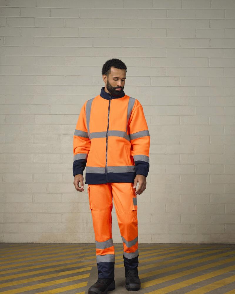 Haulin Hope Hi-Vis Full Zip Jacket – Orange