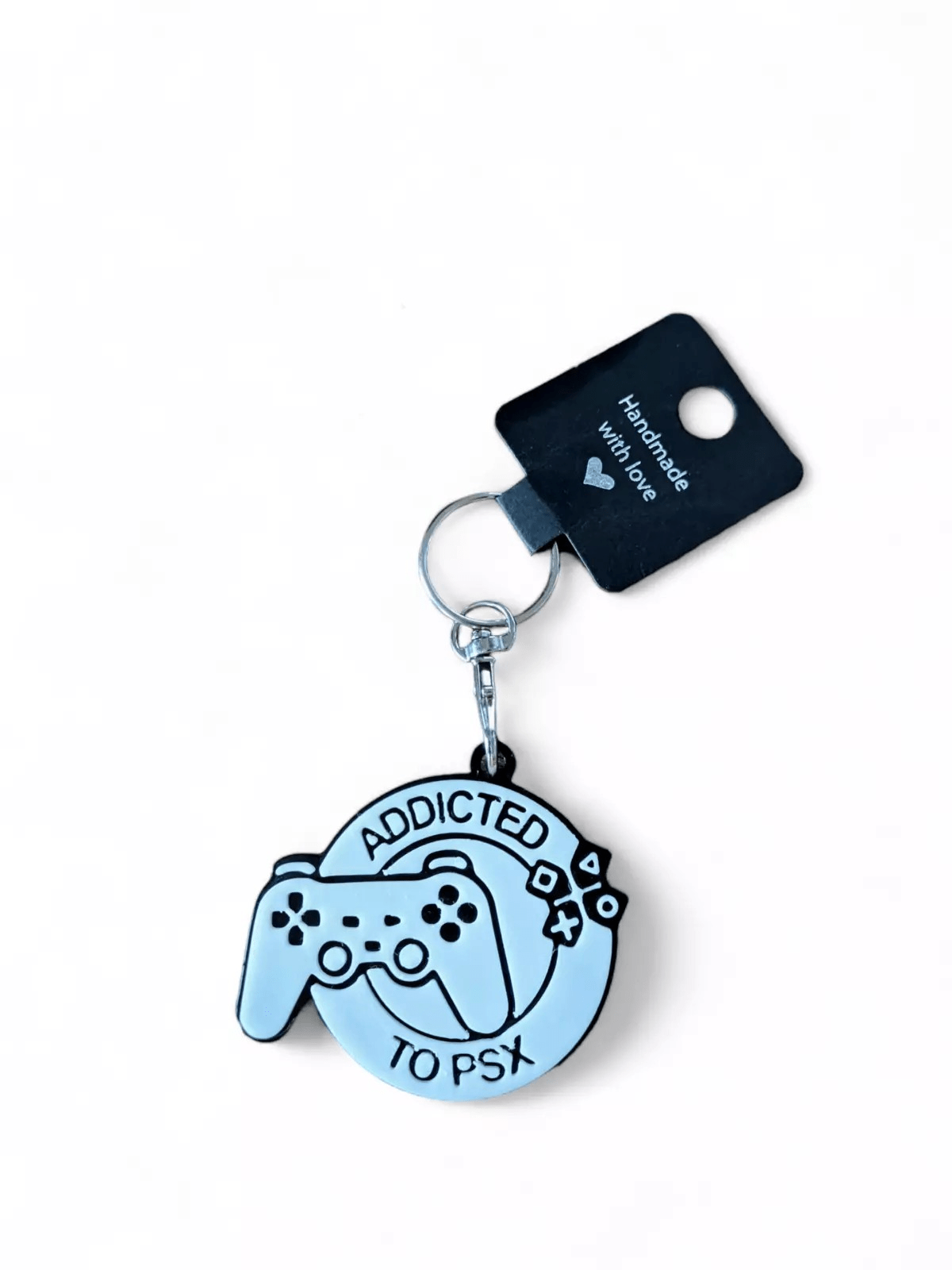 Addicted to PS Gamer Keychain - Innov8Print3D