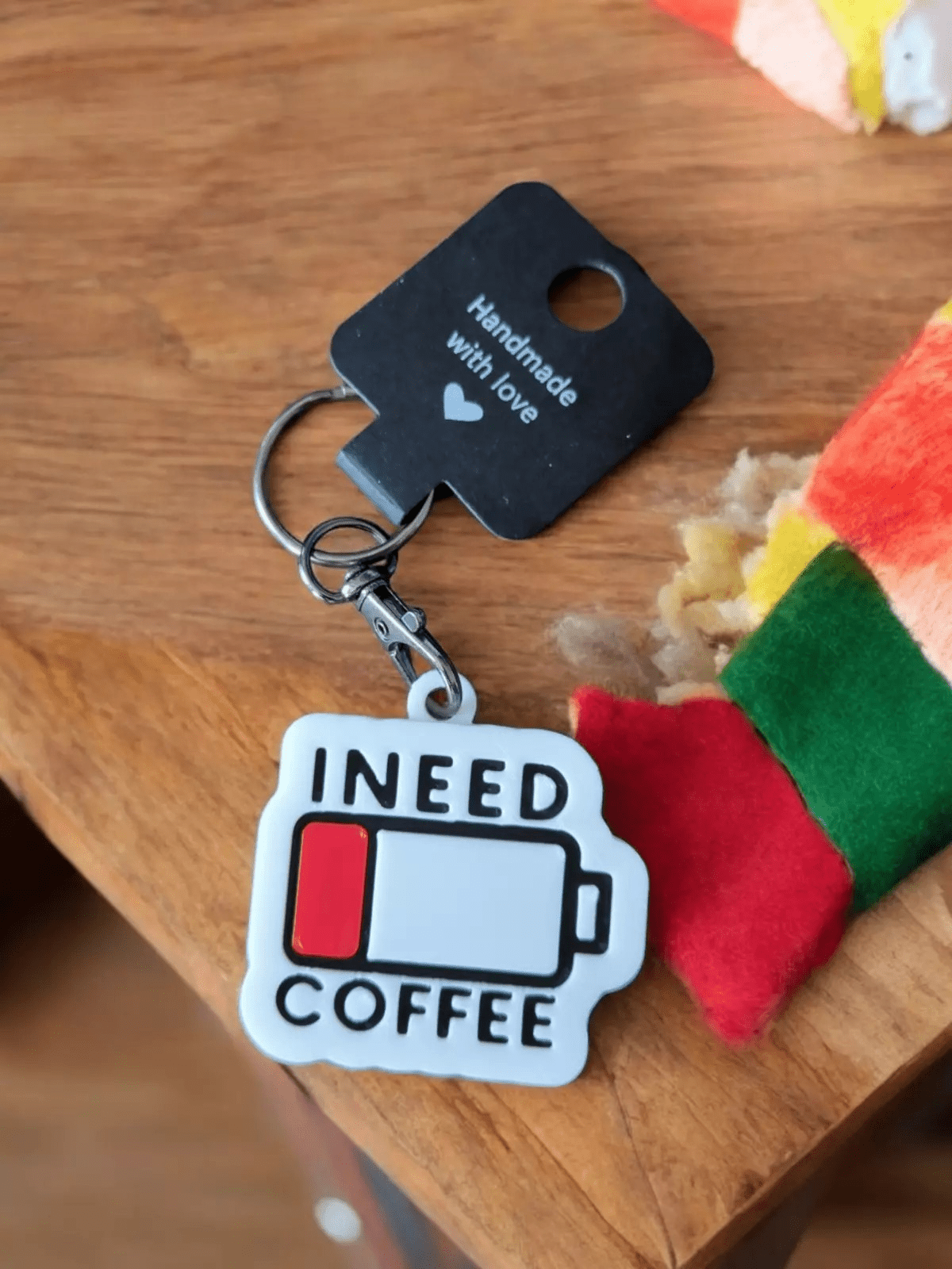 Coffee Keyring - I Need Coffee - Innov8Print3D