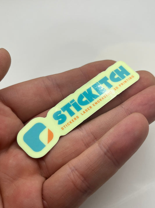 Custom Glow In The Dark Vinyl Stickers