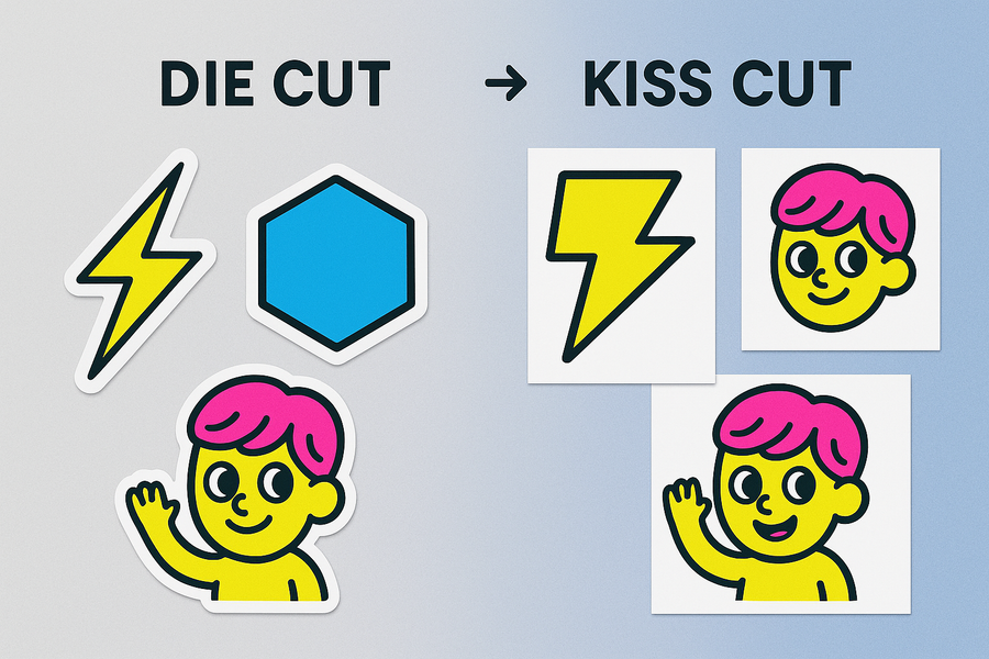 Die Cut vs Kiss Cut Stickers — Which Is Better for You?