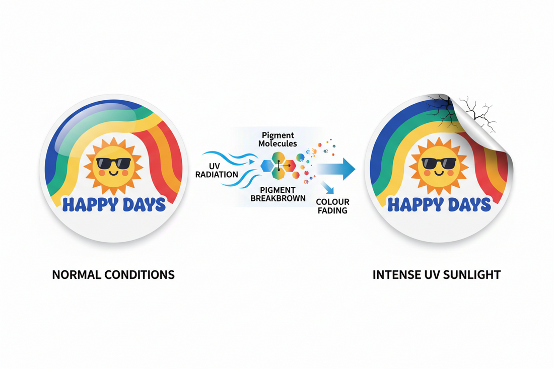 Why Can UV-Laminated Stickers Still Fade Outside?