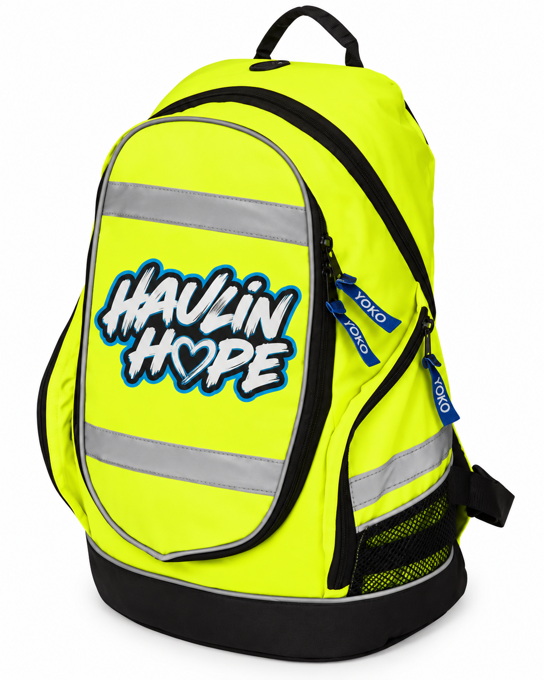 Haulin Hope Hi-Vis Reflective Backpack – Yellow