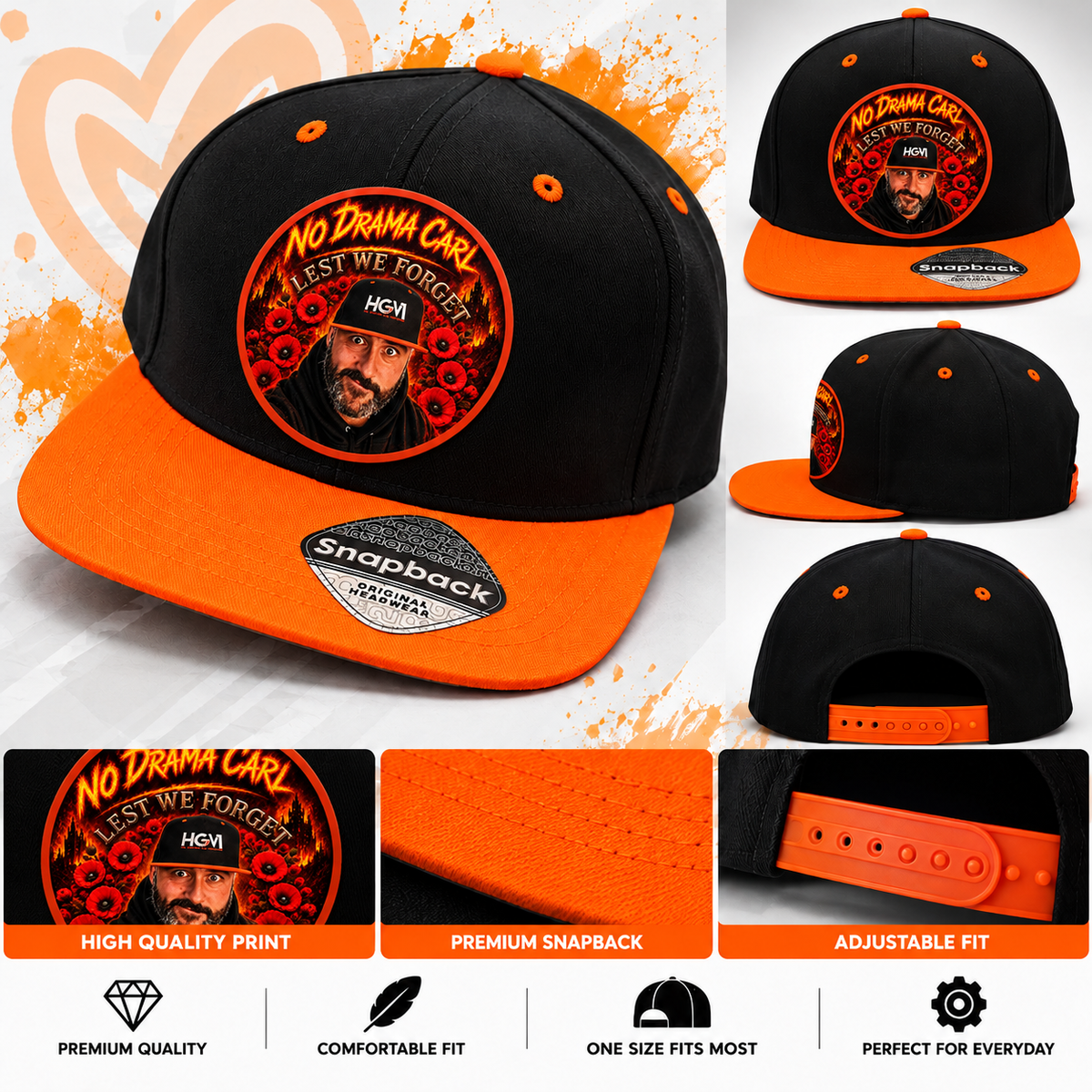 No Drama Carl Snapback