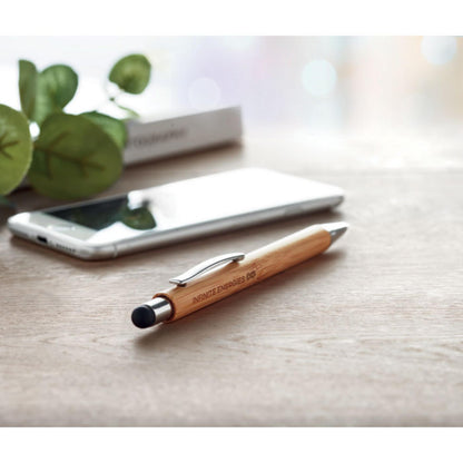 Bamboo Stylus / Pen - 2 in 1 - Engraved