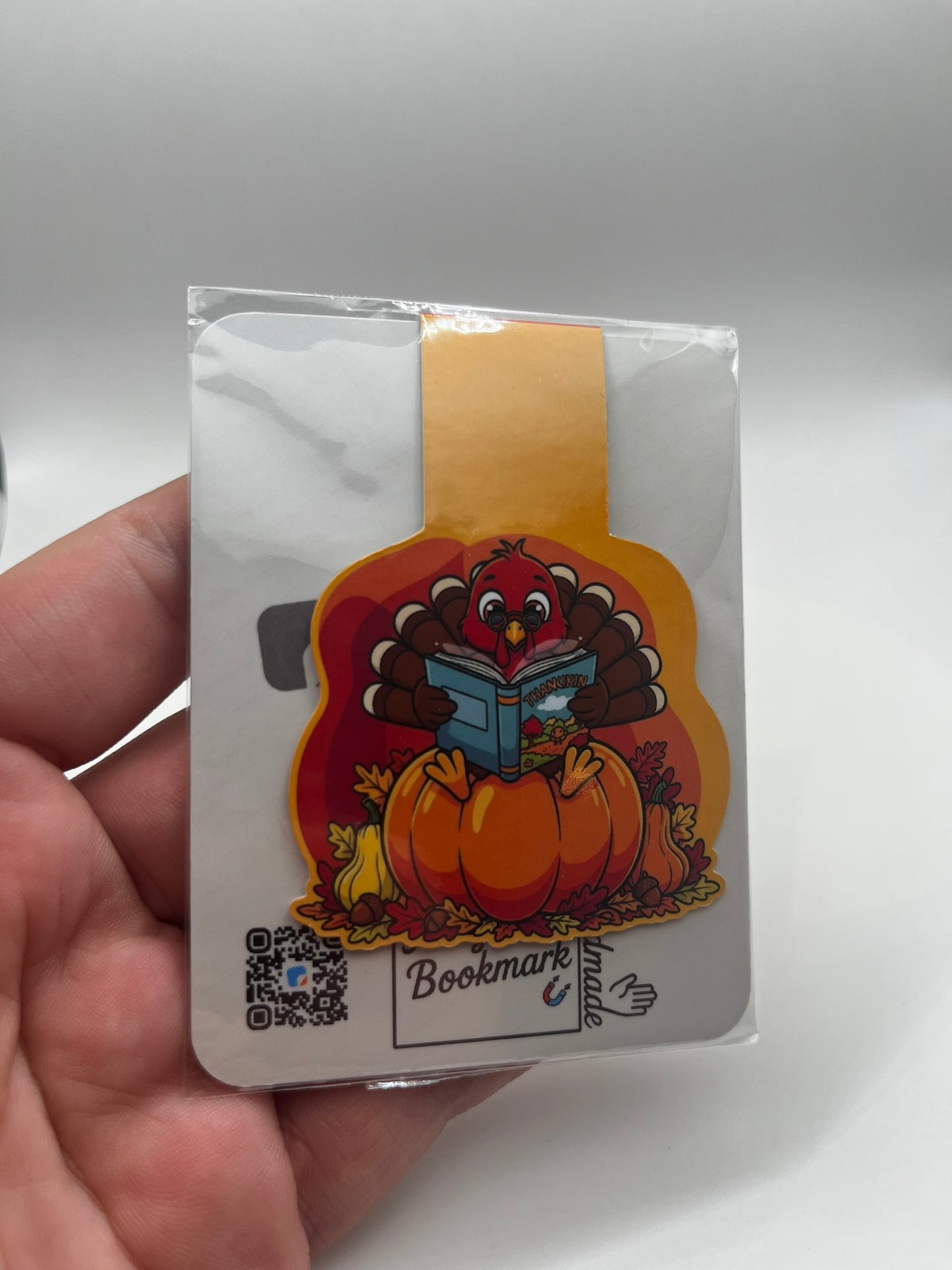 Turkey Reading Book Magnetic Bookmark