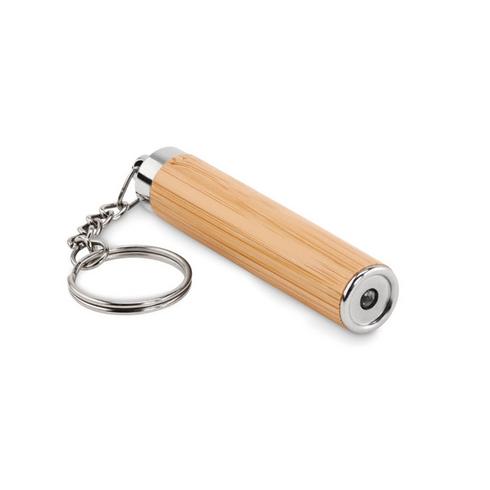 Bamboo LED Keyring Torch – Eco-Friendly & Personalised