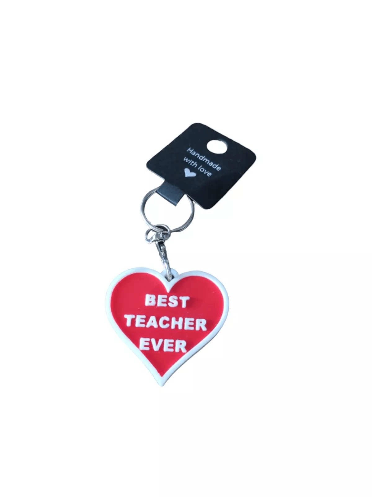 Best Teacher Ever Keyring / Keychain - Heart Shaped - Innov8Print3D
