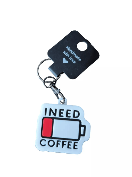Coffee Keyring - I Need Coffee - Innov8Print3D