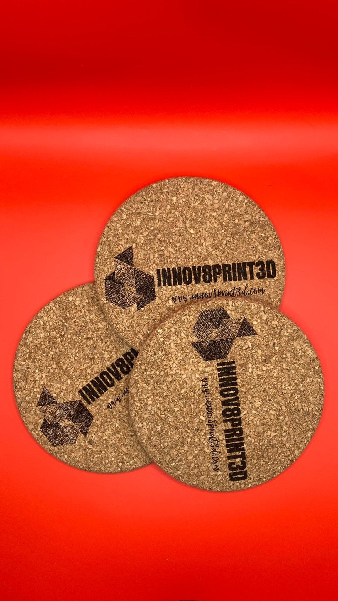 Cork Coaster - Engraved - Innov8Print3D