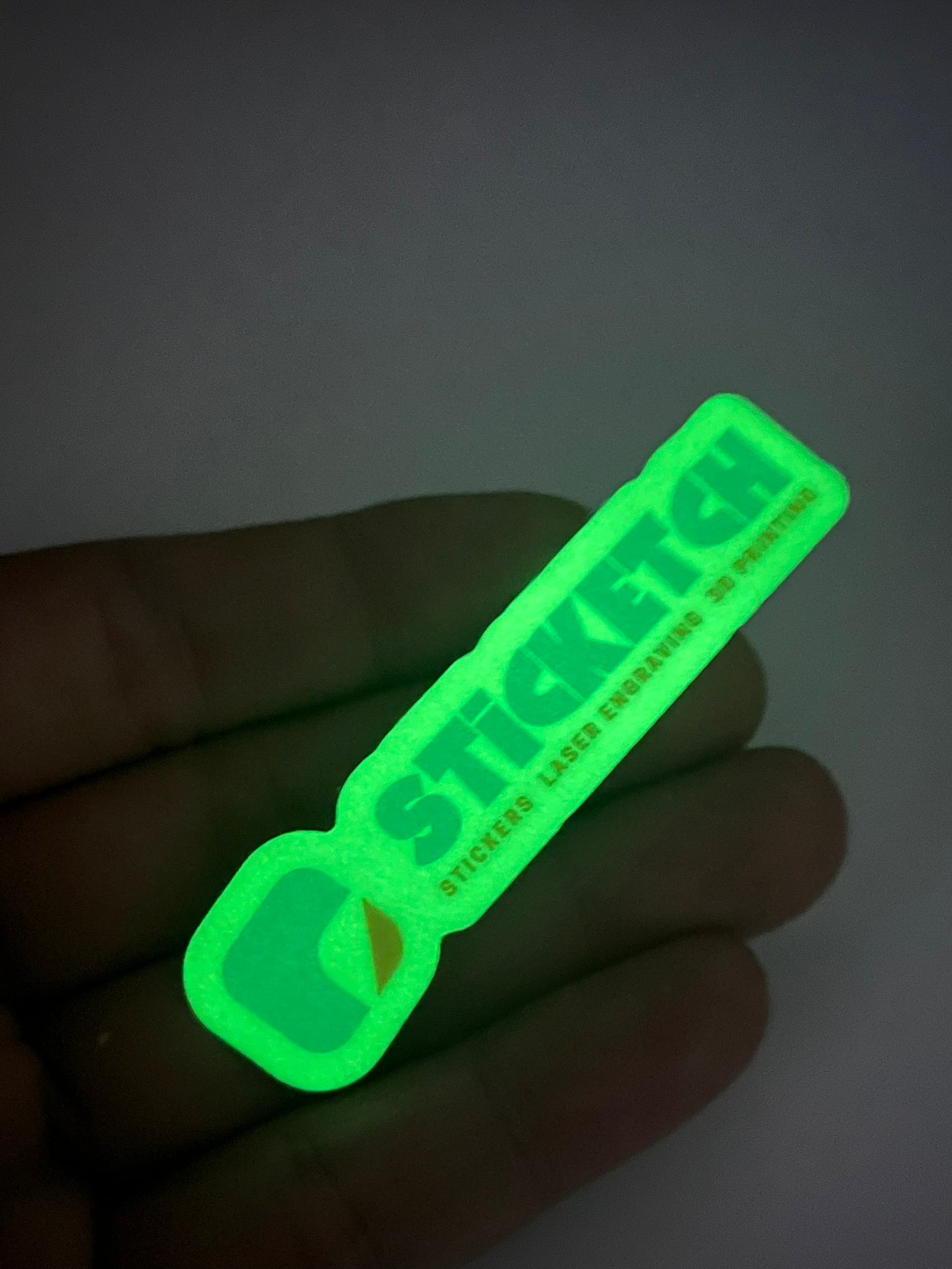 Custom Glow In The Dark Vinyl Stickers