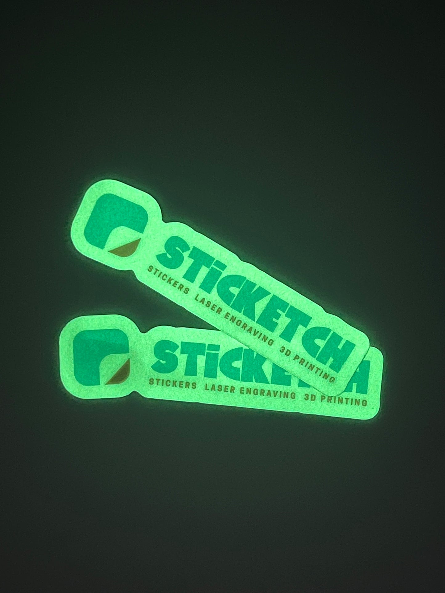 Custom Glow In The Dark Vinyl Stickers