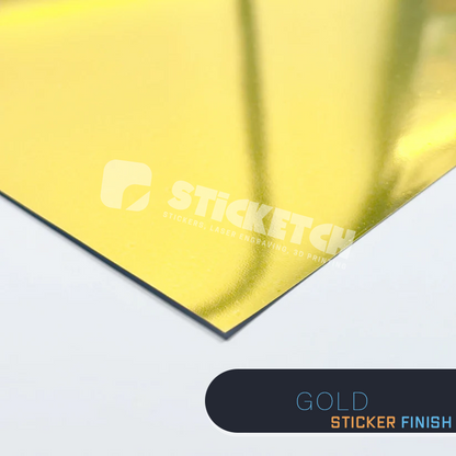 Metallic Custom Vinyl Stickers
