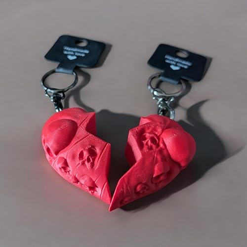 Gothic Broken Heart Keyring - Innov8Print3D