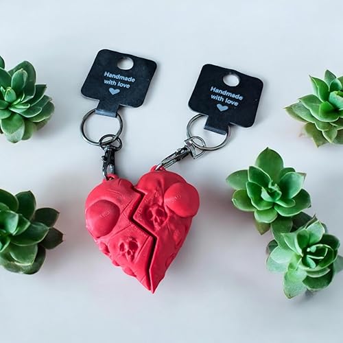 Gothic Broken Heart Keyring - Innov8Print3D