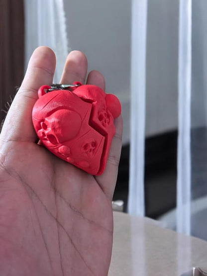 Gothic Broken Heart Keyring - Innov8Print3D