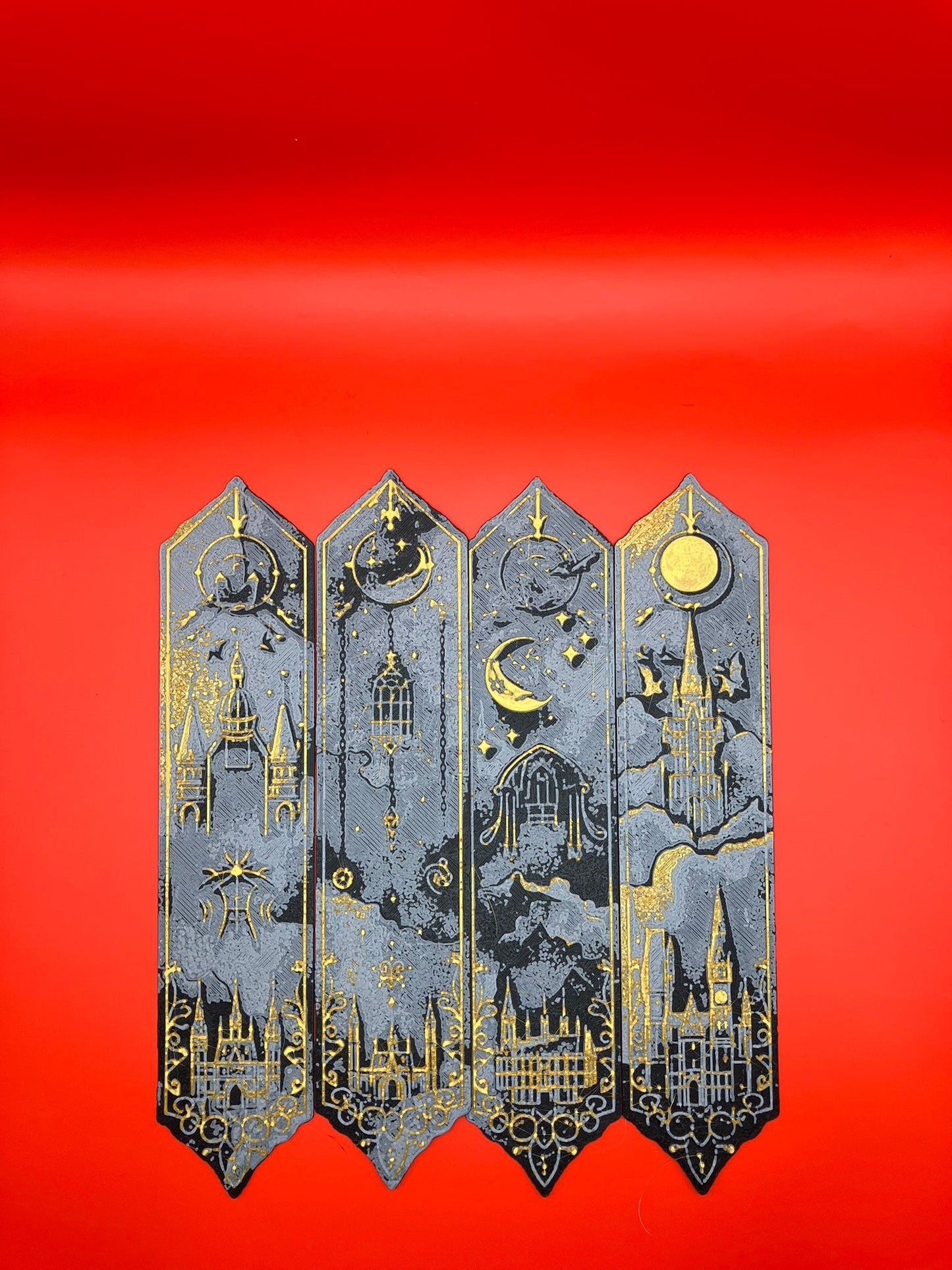 Harry Potter 3D Bookmarks - Hogwarts - Set of 4 - Innov8Print3D