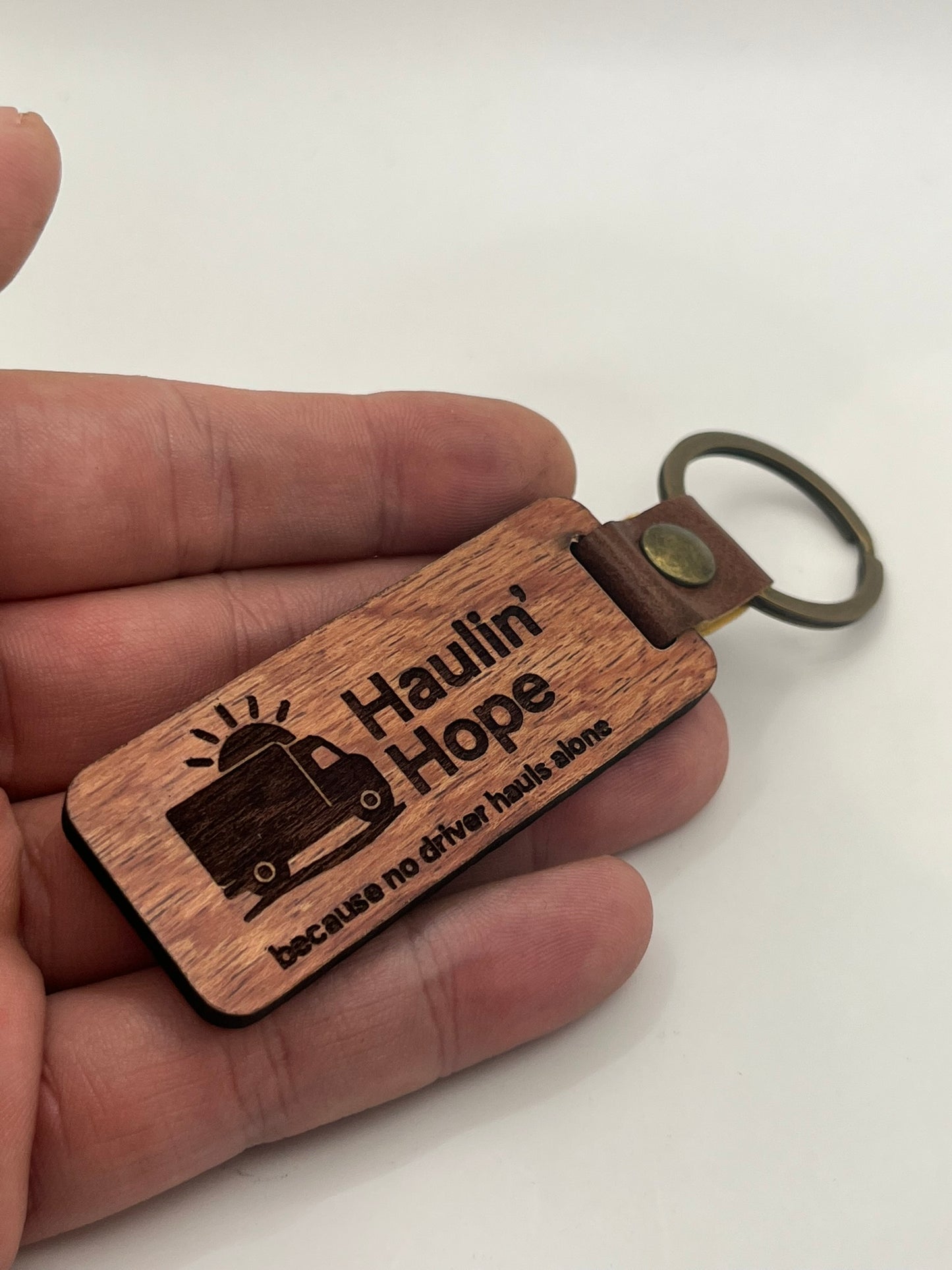 Hauling Hope Laser Engraved Keychain