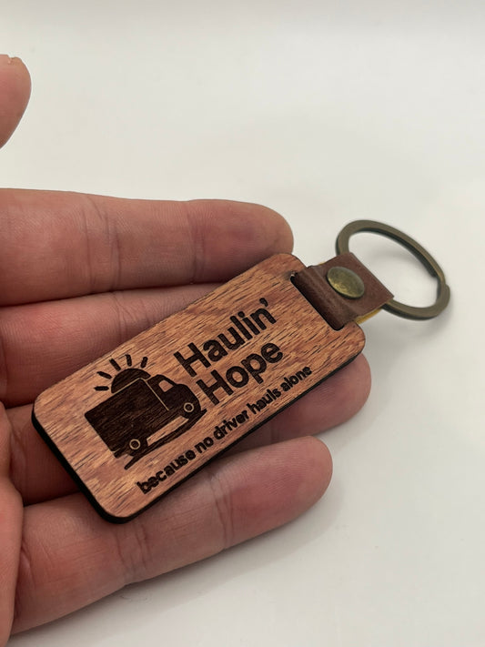 Hauling Hope Laser Engraved Keychain