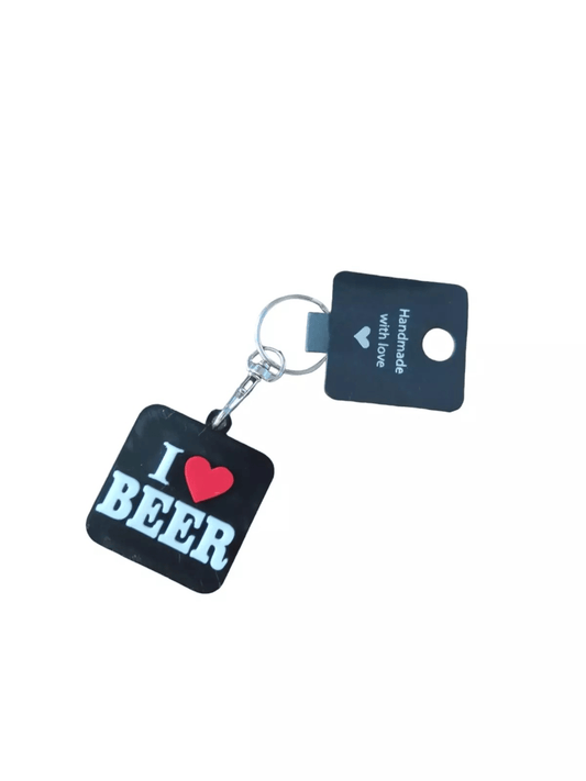 I Love Beer Keychain - Keyring - Innov8Print3D
