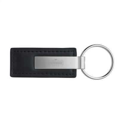 Premium Leather & Metal Engraved Keyring
