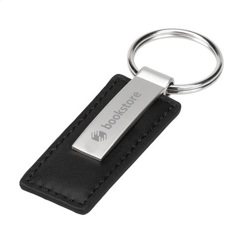 Premium Leather & Metal Engraved Keyring