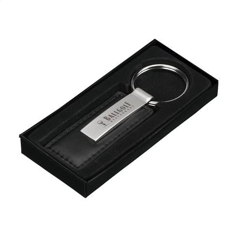Premium Leather & Metal Engraved Keyring