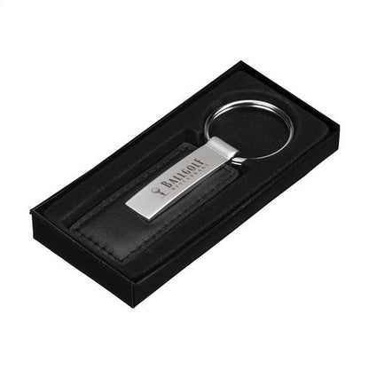 Premium Leather & Metal Engraved Keyring