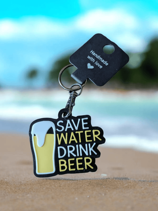 Save Water Drink Beer Keyring - Innov8Print3D