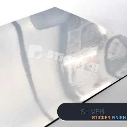 Metallic Custom Vinyl Stickers